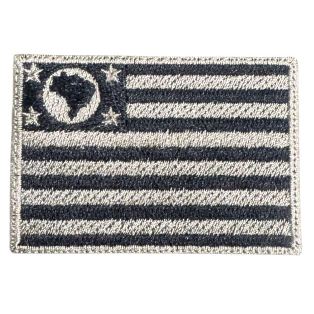 Patch Bordado Bandeira de São Paulo em Baixa Visibilidade 6,5 x 4,5cm