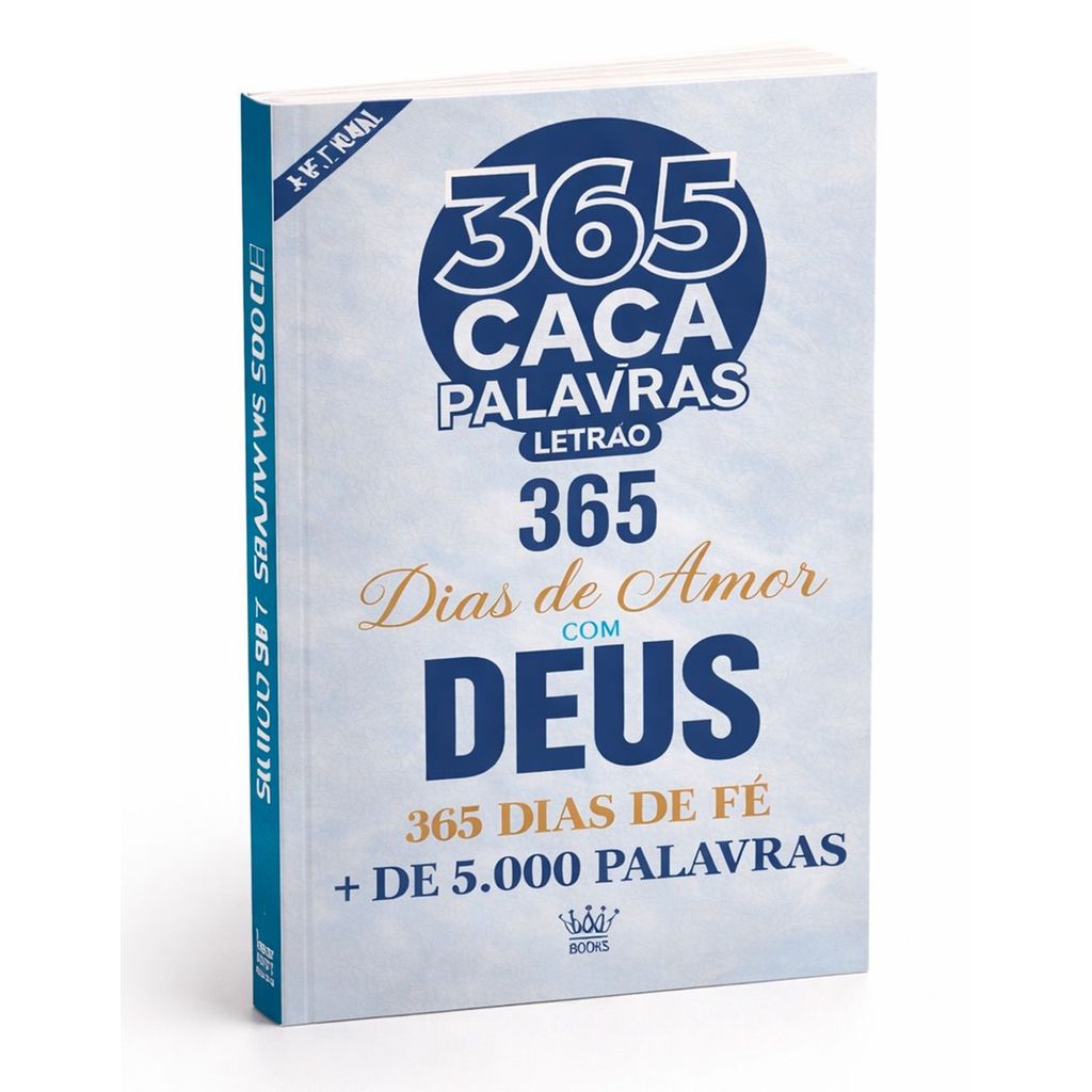 365 Caça Palavras Bíblia Devocional Fé Amor Deus Livro