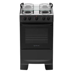 Fogão 4 Bocas à Gás Atlas Coliseum Plus com Mesa de Inox Preto