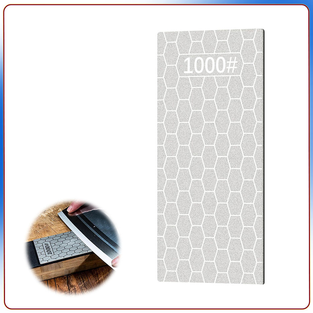 1000 Pedra de afiar para cozinha tábua de afiar com diamante afiador de facas em forma de favo mel base antiderrapante