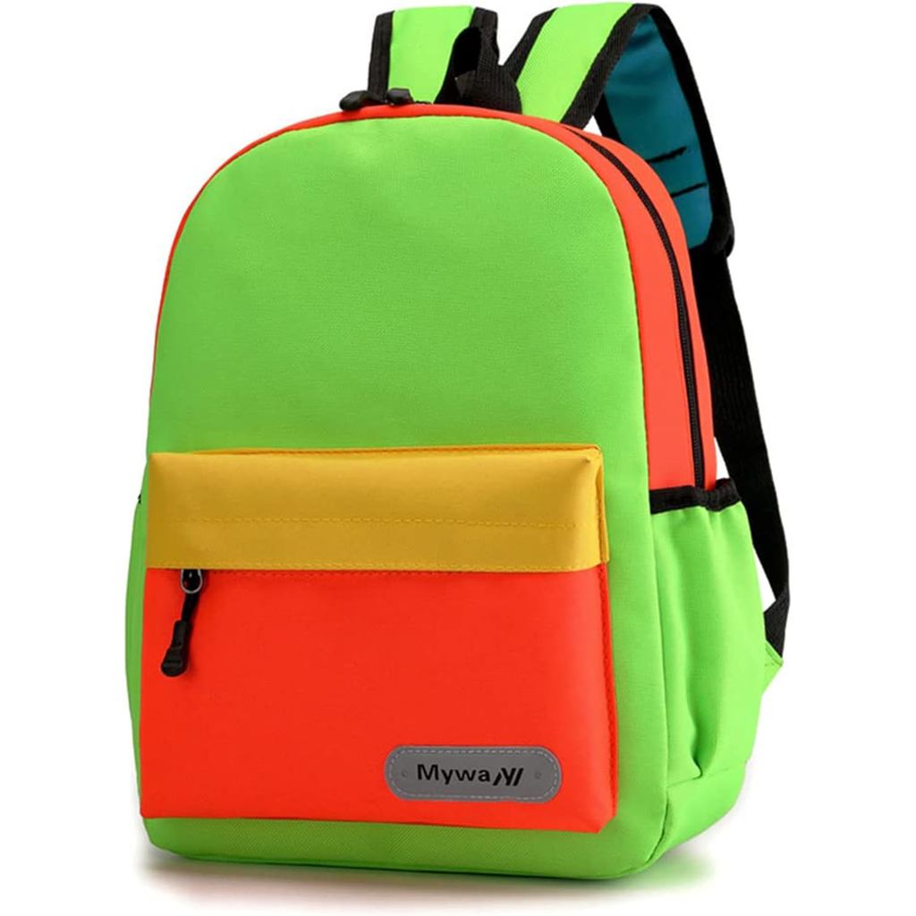 Mochila infantil de 13 polegadas para pré-escola, bonita e leve, adequada para meninos e meninas.