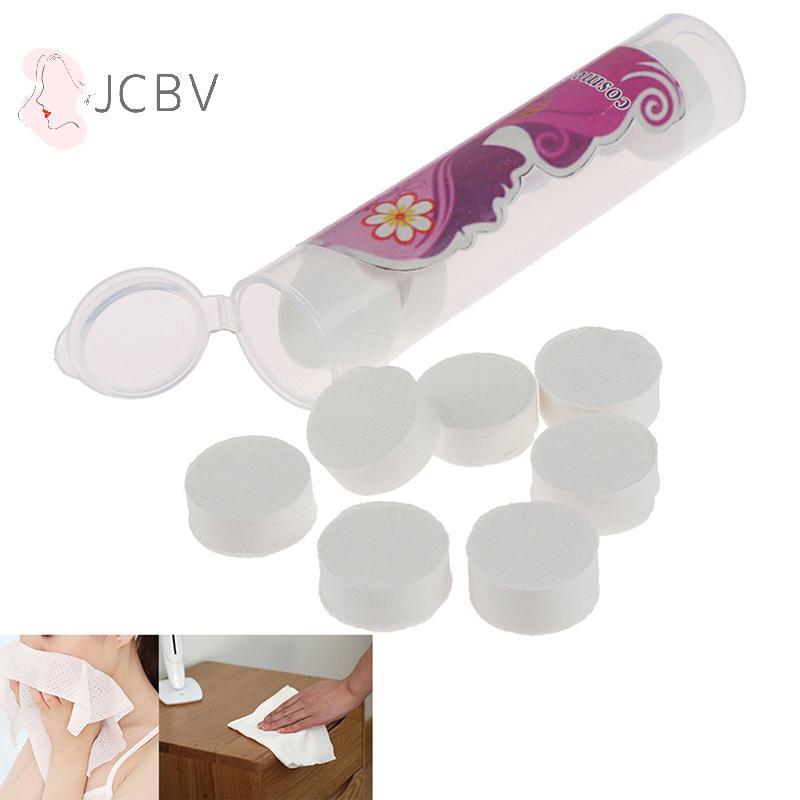 [JCBV] 10 Unidades Mini Toalha Descartável Prensada De Papel Para Viagem Tecido Facial