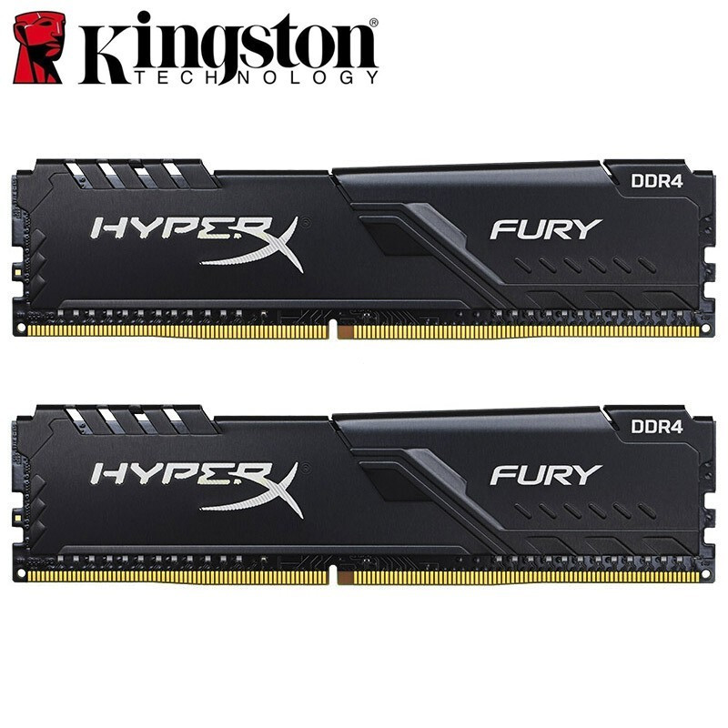 Memória Ram Kingston HyperX Fury Beast Ddr4 4gb 8gb 16gb Ddr4 1.2v 2133Mhz 2400Mhz 2666Mhz 3200MHz Computador Deskt