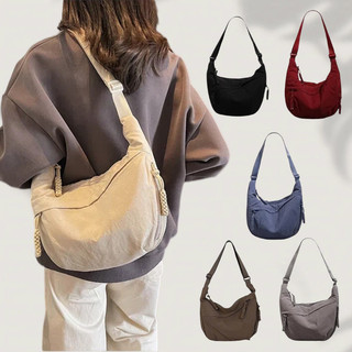 Bolsa Unissex Transversal Regulável Média em Nylon Moderna e Prática para Presente