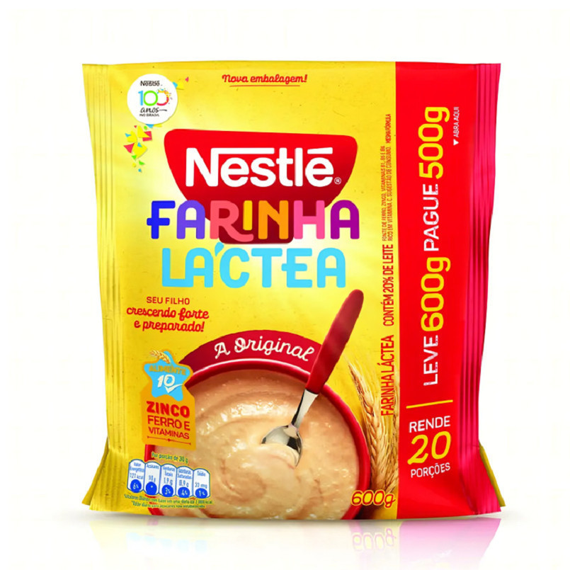 Farinha Láctea Original Nestlé - Sachê Leve 600g