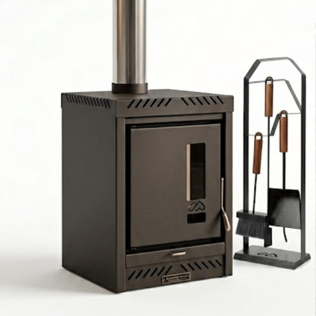 Lareira Calefator com Kit Limpeza Metavila 450GF Preto