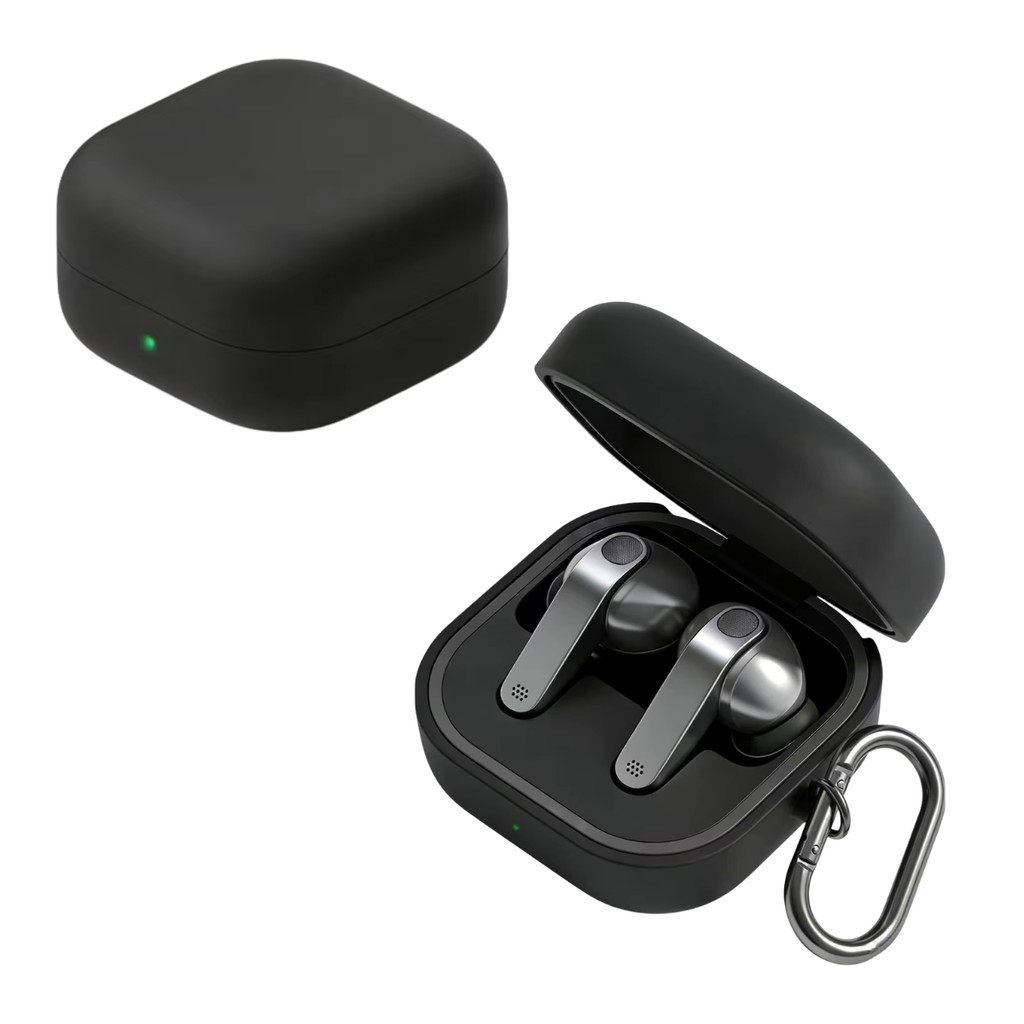 Capa Protetora Nerdcase para Samsung Galaxy Buds 4, Silicone Preto