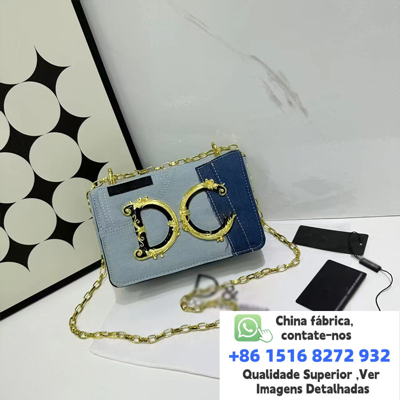 Bolsa Feminina Transfronteiriça Estilo Jeans Bolsa Feminina de Couro Bolsa Transversal Bolsa Feminina de Alta Qualidade — R$ 1.730,21 em Shopee