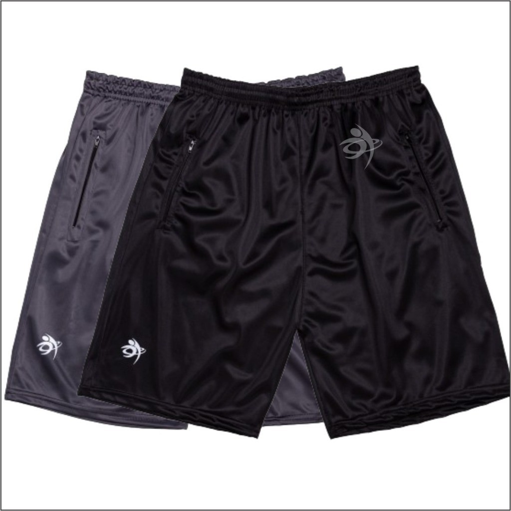 kit/Conjunto 3 Bermuda Short Dry Fit Refletivo Com Zíper Masculina Casual- Treino- Academia Esportes