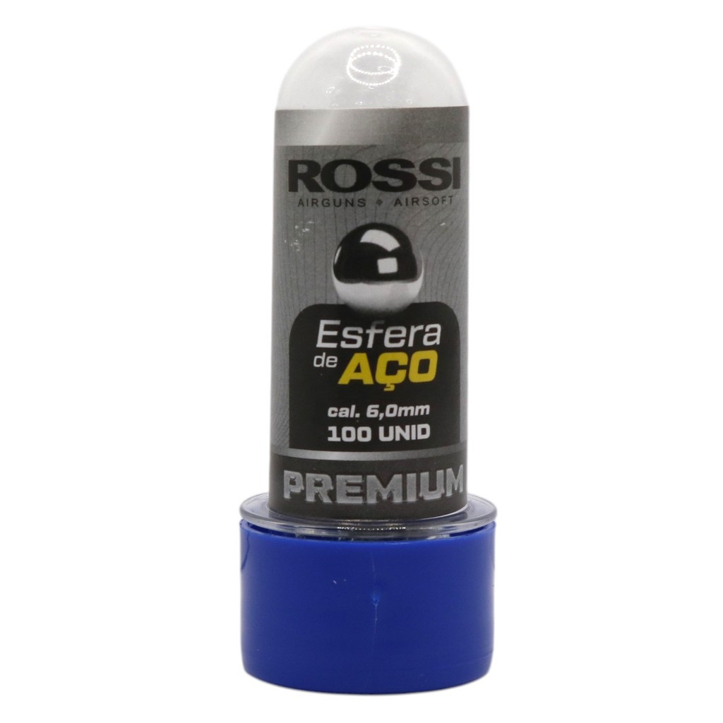 Esferas de Aço Premium Rossi Cal. 6mm 100 unidades - Tubete em Oferta na Shopee