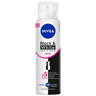 Desodorante Antitranspirante Aerosol Nivea Invisible Black & White Clear 150ml Feminino em Oferta na Shopee