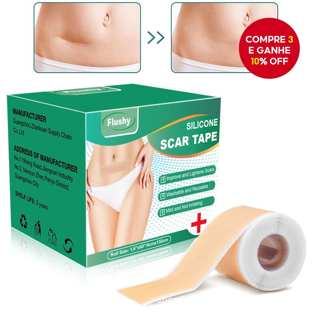 Folhas De Cicatriz De Silicone , Fita Para Remoção De Cicatrizes , Tiras Reutilizáveis Seção C , Queloide , Queimaduras 
