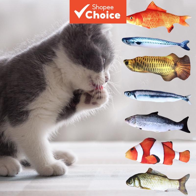 Brinquedo Simulado Gato Peixe , Interativo Dentição Gatinhos , Suprimentos Nã...