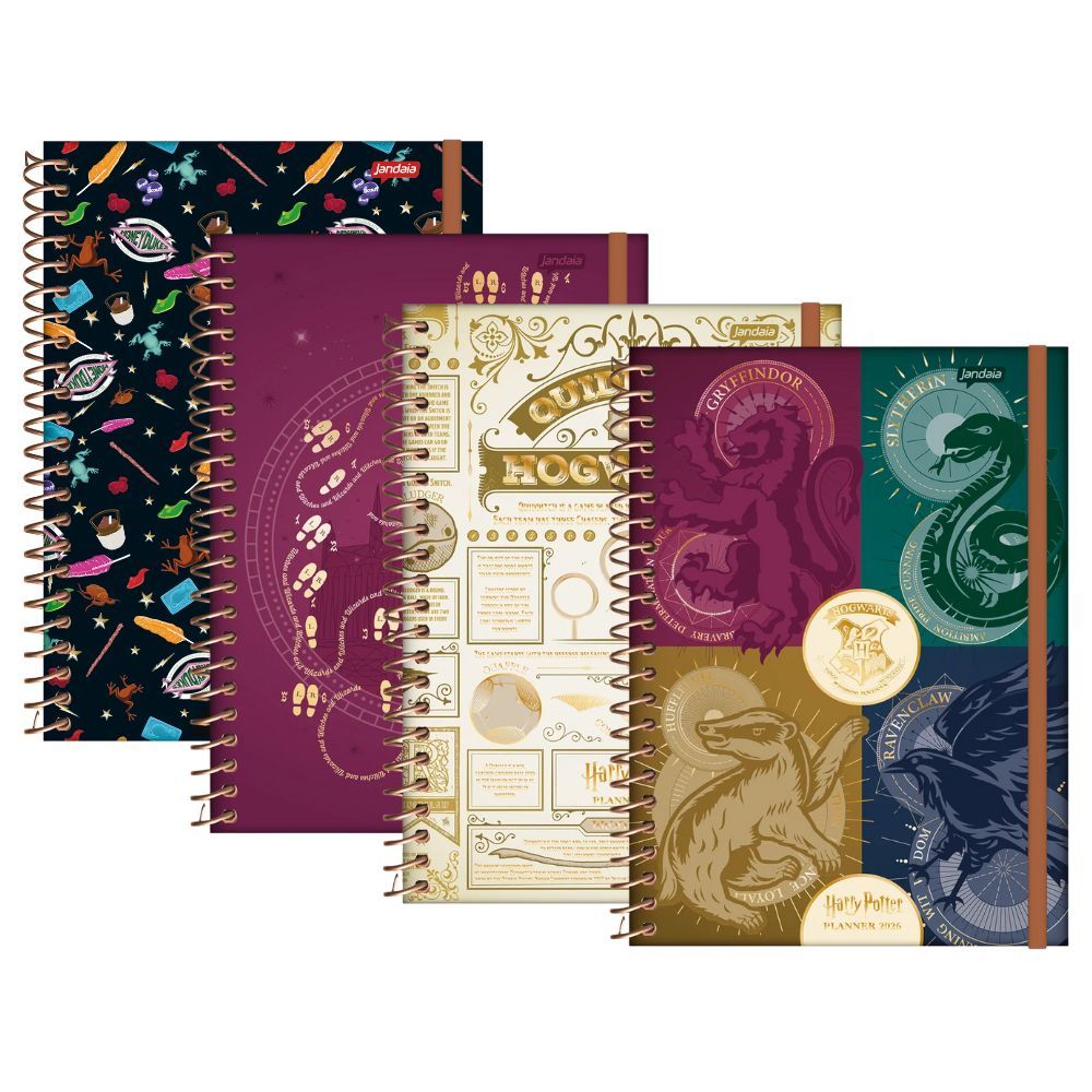 Planner 2026 Harry Potter Espiral Jandaia Diári em Oferta na Shopee