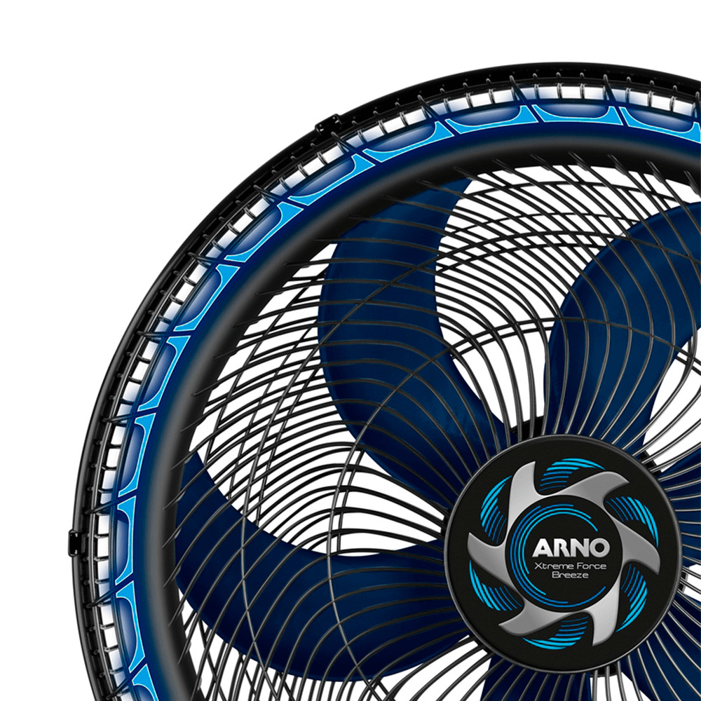 Detalhes do Ventilador Parede Arno 50cm VB51 Extreme Force Breezer Preto 127v