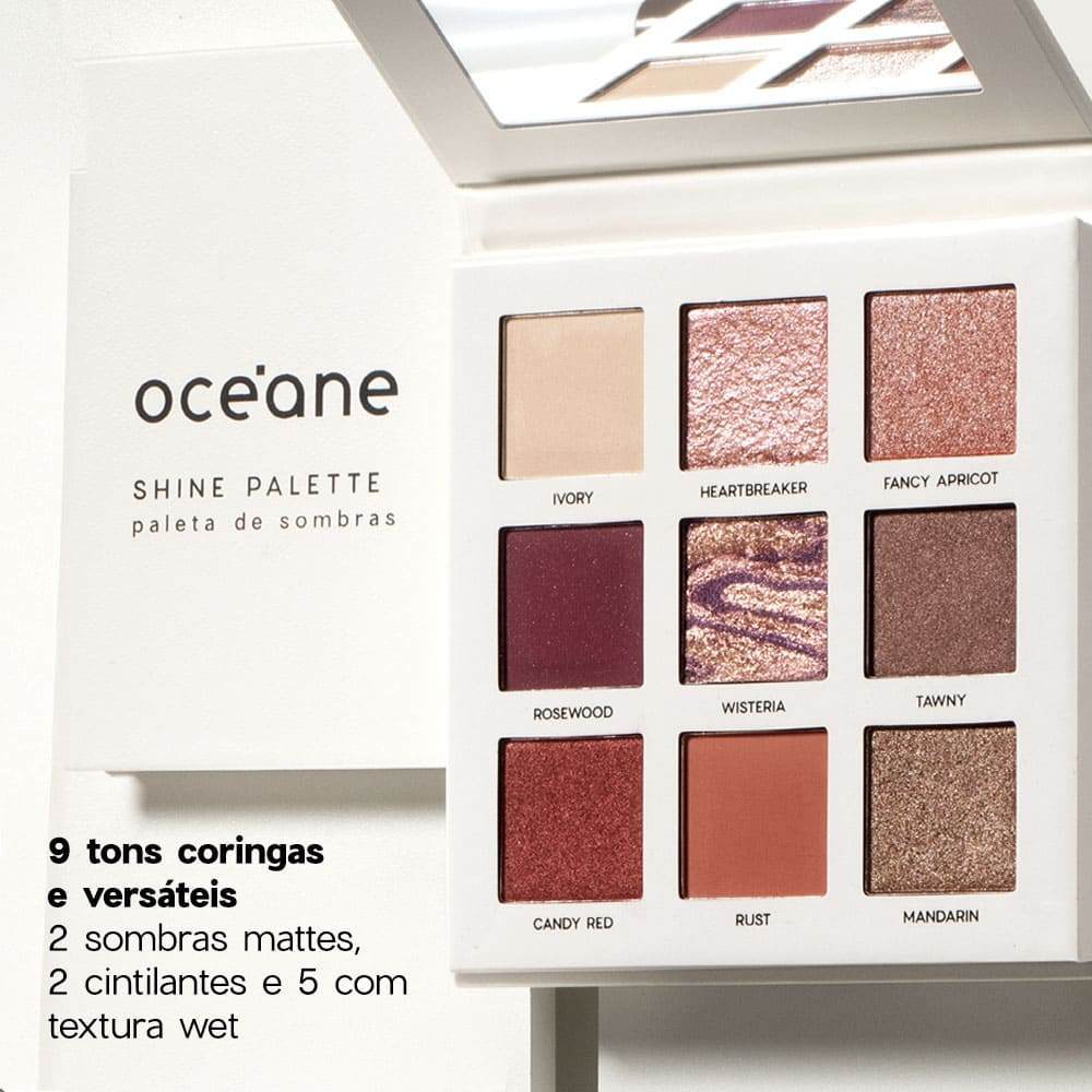 Detalhes do Paleta de Sombras - Shine Palette Océane Limited 20g