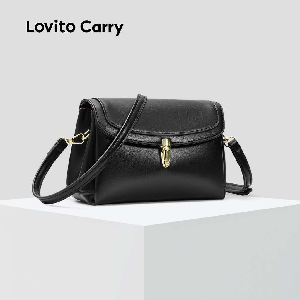 (Lovito Carry) Bolsa de Ombro Pequena Casual com Textura Versátil LFR13027 em Oferta na Shopee