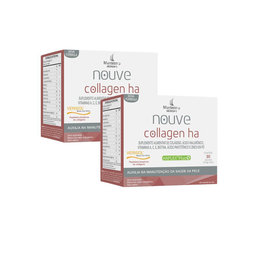 Kit  c/ 2 Nouve Collagen HÁ Nova Fórmula - 60 sachês em Oferta na Shopee