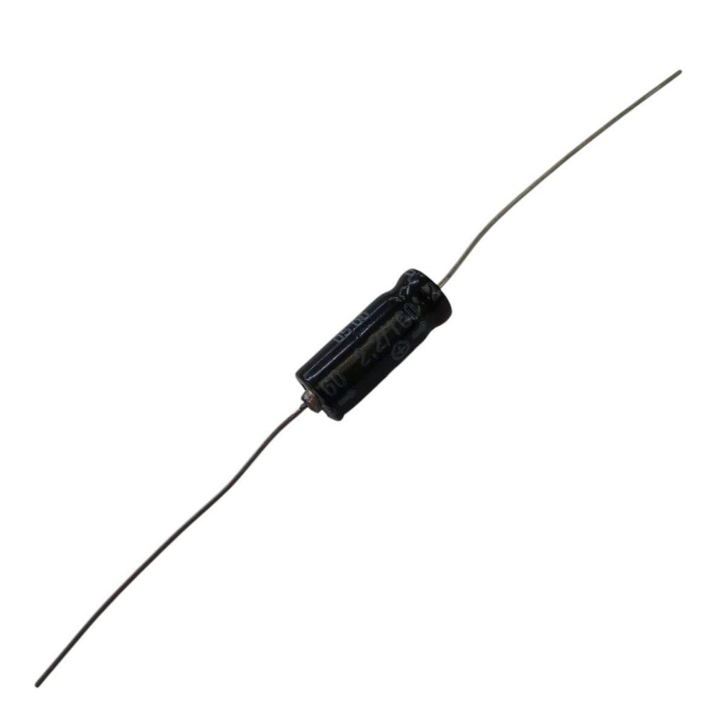 Capacitor Eletrolítico Axial 2,2uf 160V B43588 Caneca: 6.5x16mm