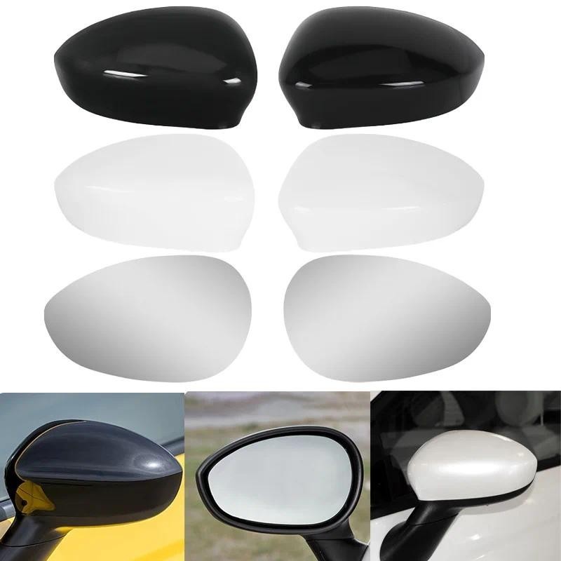 Esquerda Direita Espelho Retrovisor Capa De Vidro Para Fiat Grande Punto Abarth Evo Gama 500 Peças Whiteauto Decoração D
