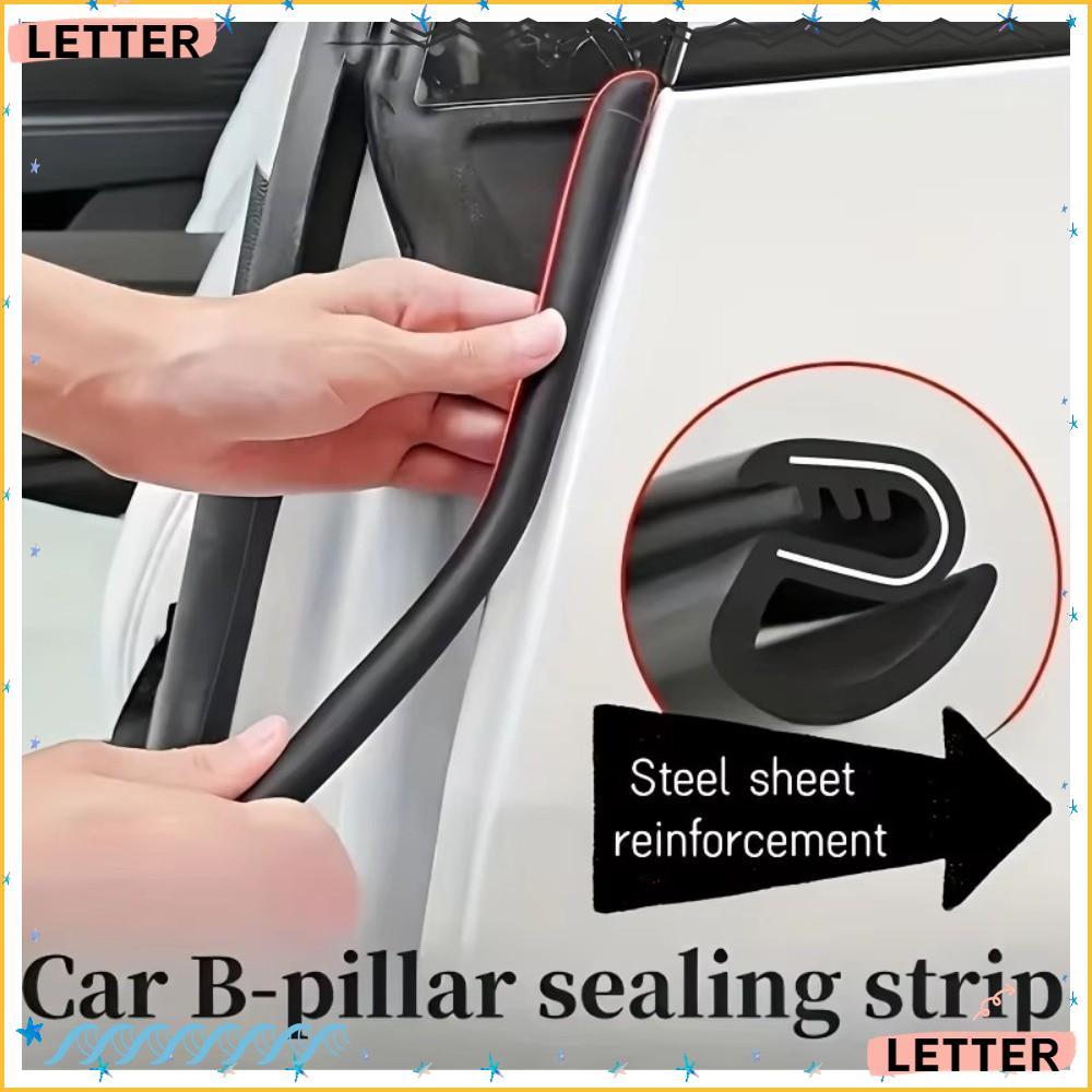 Carta 2 Peças Tira De Vedação Da Borda Porta , Com Barra De Aço Engrossar Do Pilar B Carro De Borracha , Universal