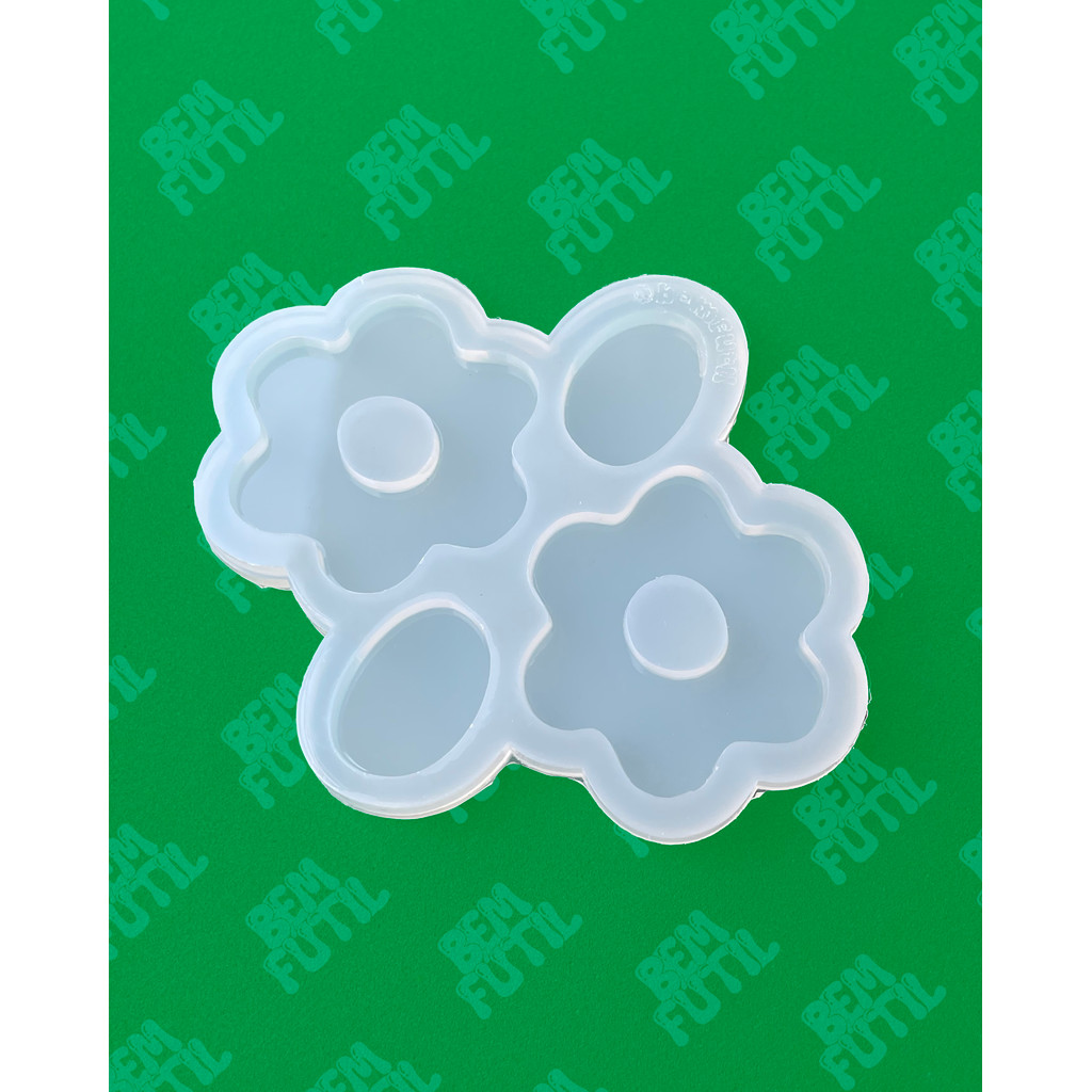 Molde Brinco Flor Mod 025 - Artesanato e Alimentício - Artigo de Arte