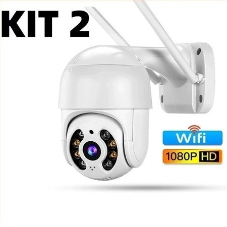 Câmera Segurança Wifi/4G Smart IP ICSEE A8 ou A808_V380 Áudio Infravermelho Sem Fio Casa