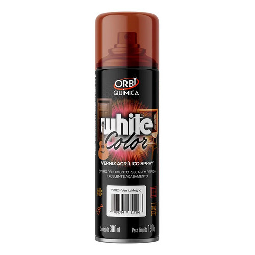Verniz Acrílico Orbi 300ml Artesanato Madeira/ferro Mogno Mogno Acrílico