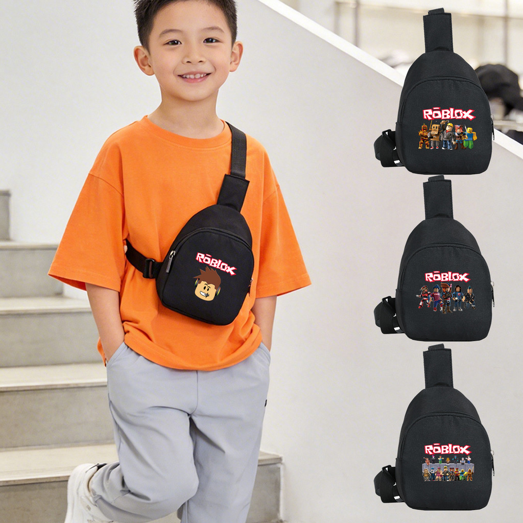 Crianças Menino Saco De Peito Do Mensageiro Das Lona Cintura Mochila Crossbody Coreano