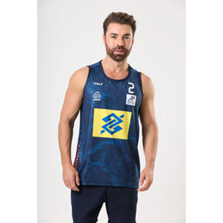 Regata Vôlei De Praia Brasil Oficial Masculina Azul Petróleo Volt em Oferta na Shopee