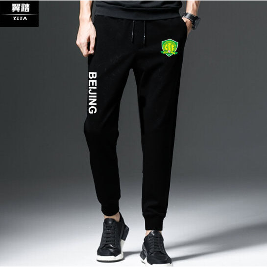 Pequim uniforme de fã de segurança nacional uniforme da equipe calças magras Sweatpants das mulheres dos homens futebol