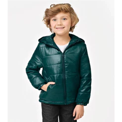 Jaqueta Puffer Infantil Trick Nick Verde