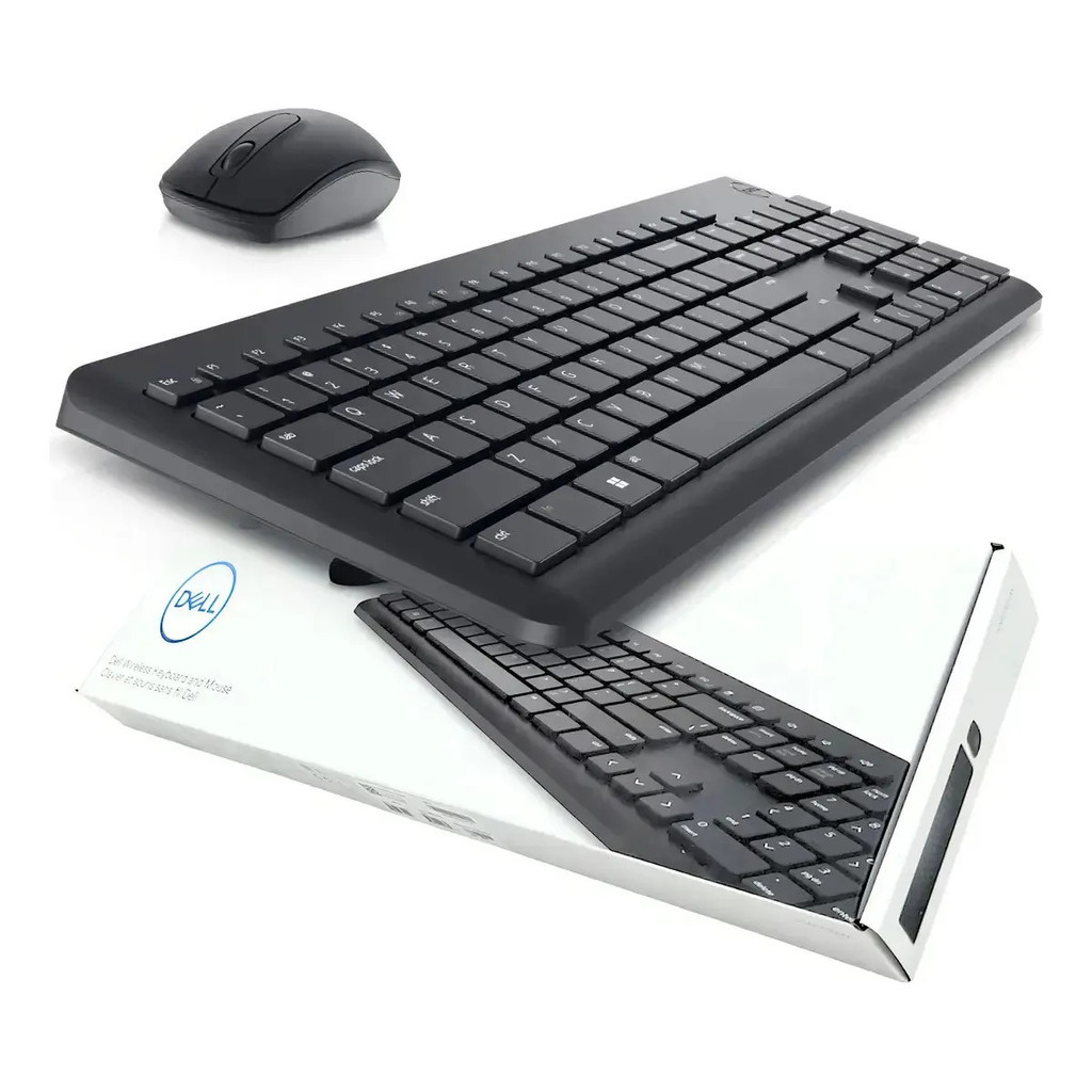 Kit Teclado e Mouse Sem Fio Dell KM3322W ABNT2 – Conforto e Eficiência no Dia a Dia