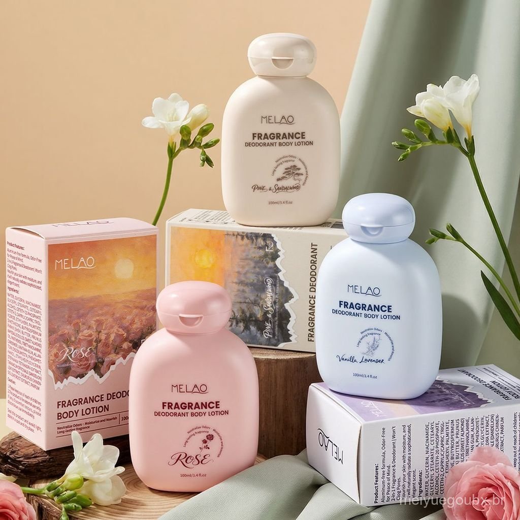 Loção Corporal Perfumada MELAO, LOÇÃO DESODORANTE PARA O CORPO, Creme Hidratante Perfumado para as Mãos em estoque
