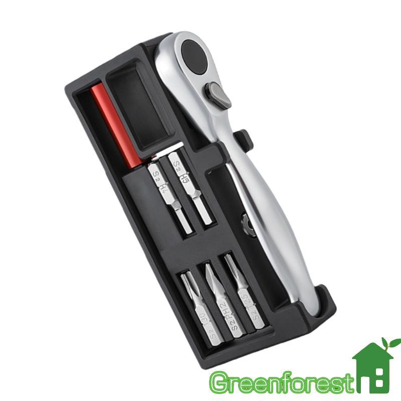 greenfor Conjunto Chave Catraca Para Reparo, A Impactos, Comutação Bidirecional, Liga D