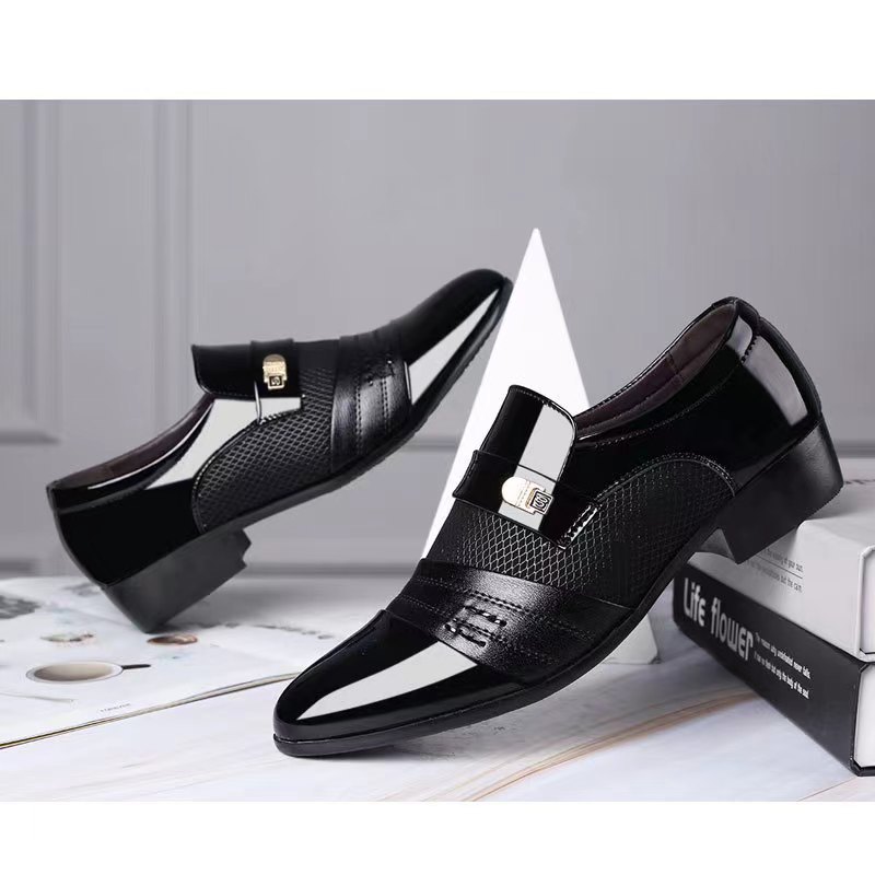 Sapatos de couro masculinos de tamanho grande, preto, Casual, britânico, verão, malha respirável, sapatos masculinos