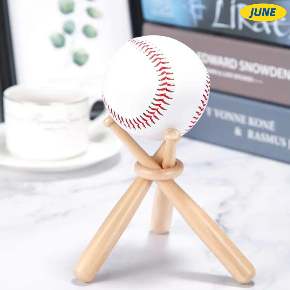 Junho 3件套迷你棒球支架，高尔夫网球DIY三角底座球杆展示架 DQXF