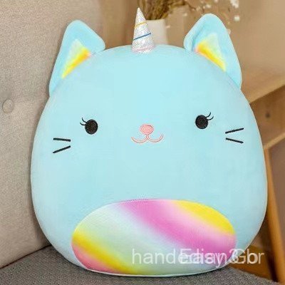 Brinquedos de Pelúcia Squishmallows de 20cm, Axolote Verde Azulado, Boneca de Pelúcia Rosa Anastasia, Almofada Macia Squ