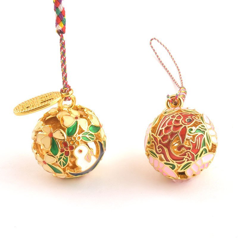 Presente mais vendido: Pingente de Sino de Palácio Oco com Coelho de Jade no Estilo Chinês Guanghan, Ornamento de Sino c