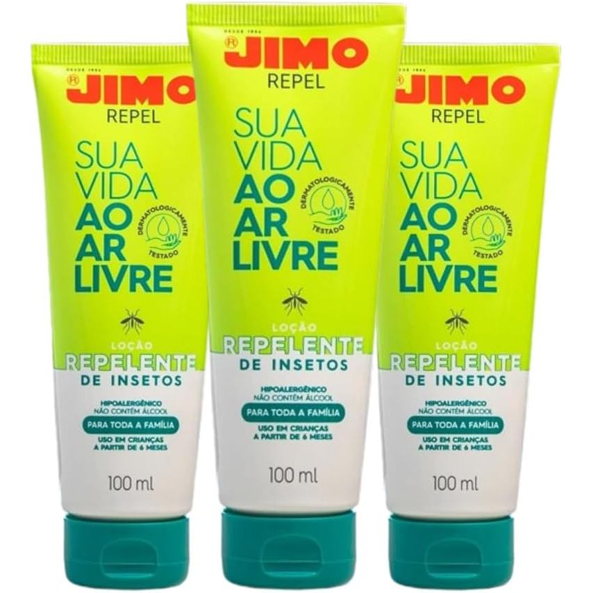 KIT 3un Repel Repelente de Insetos 100ml - JIMO