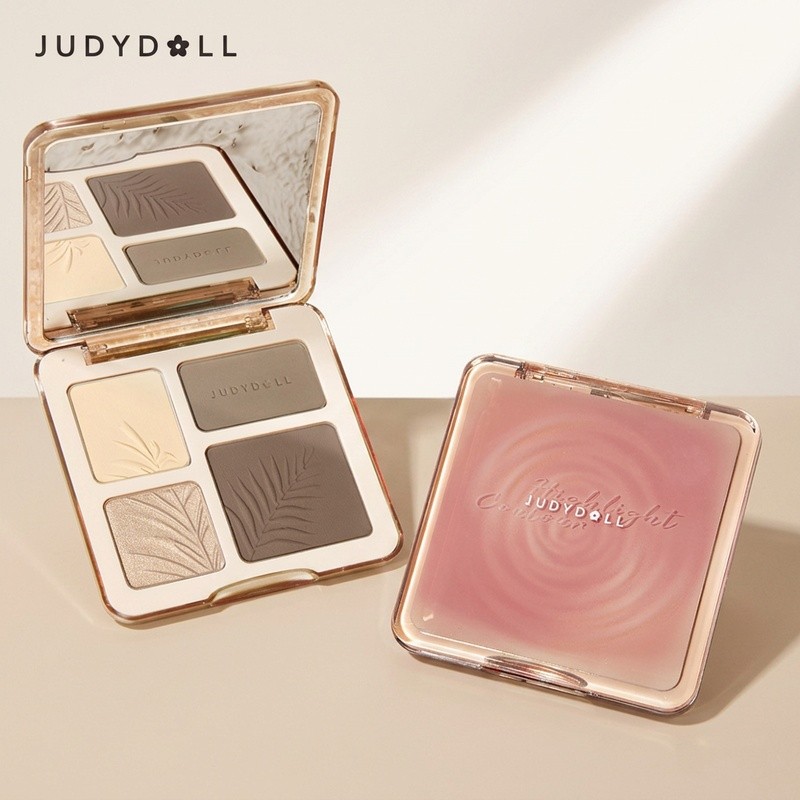 Judydoll Paleta De Contorno Estilo Foto Instantânea Sombra Iluminador Corretivo Nariz Sombreamento Tudo-Em-Um Maquiagem