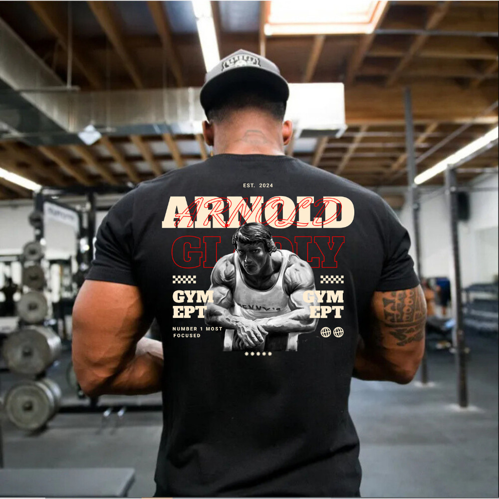 Camiseta Camisa Masculina Oversized Arnold Musculação Exclusivo Lançamento