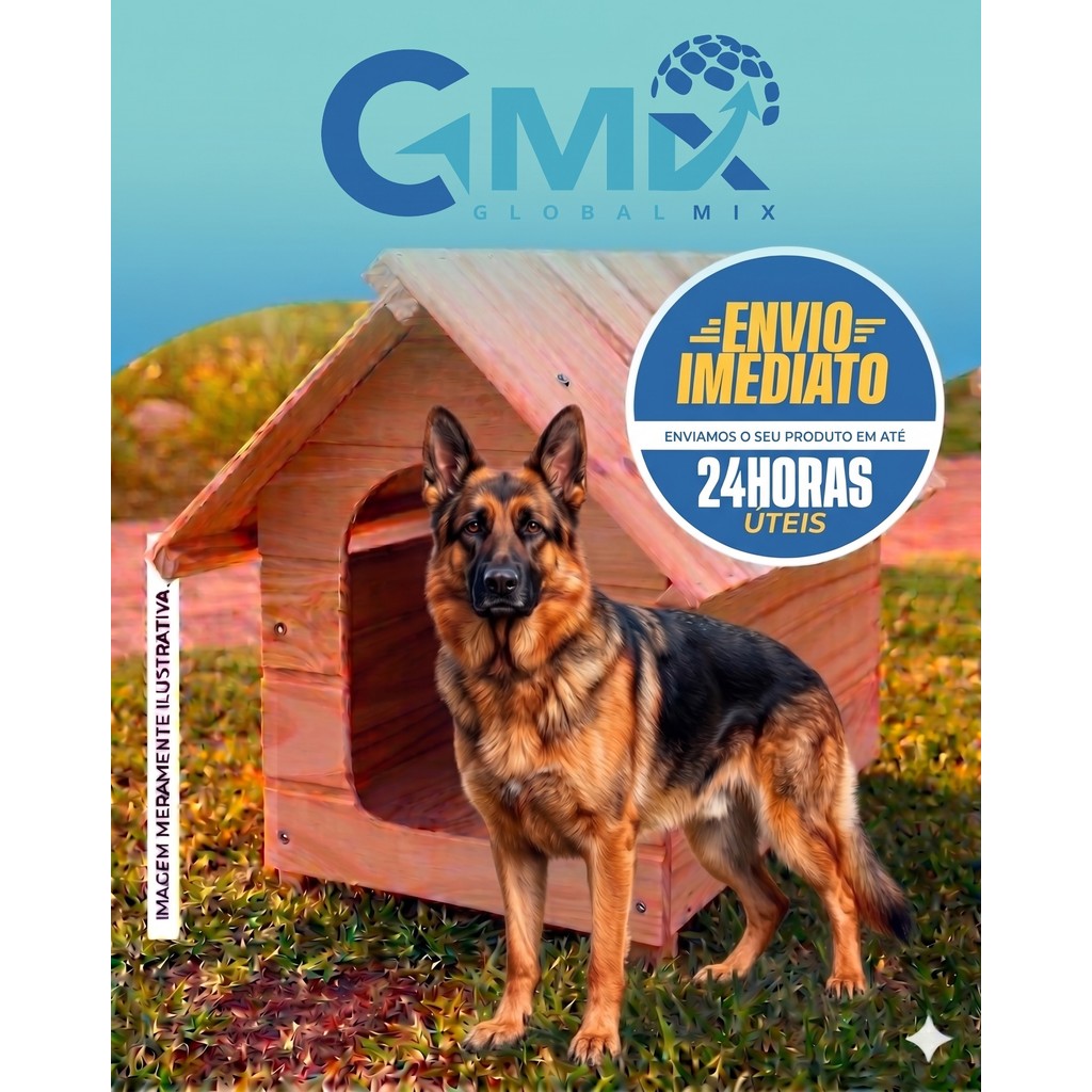 Casa Pet N7 Madeira Pinus Grande Forte Dobermann Fila Rottweiler Pitbull Pastor Proteção Conforto!!
