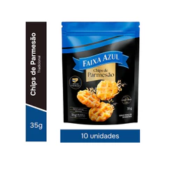 Chips de Parmesão Faixa Azul Pouch 35g - 10 Unid.