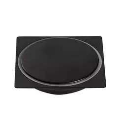 Ralo Click Up Quadrado Para Chão 10Cm Inox Pingoo - Preto