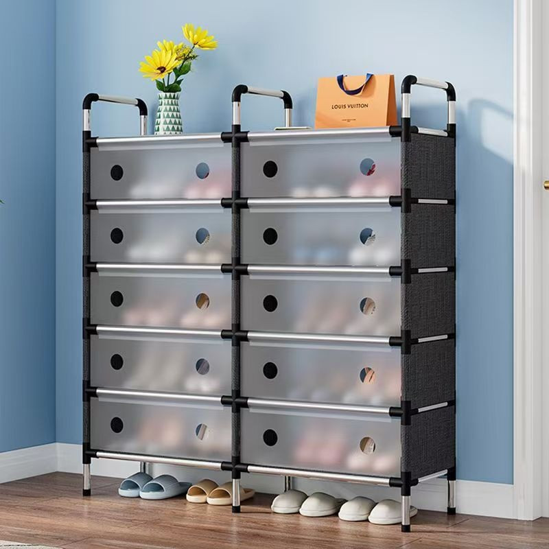 Sapateira com 7 Prateleiras / 8 Andares Organizador Para Calçados Calçados Chinelos Roupas Objetos Desmontável