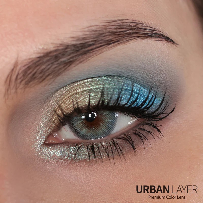Lentes de Contato Naturais Urban Layer Monaco Blue Azul Claro Original