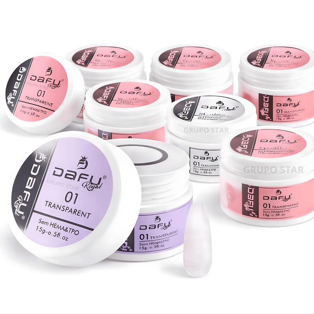 Gel Construtor 15g Led Uv Gel para Unhas  Profissional Alongamento Dafu