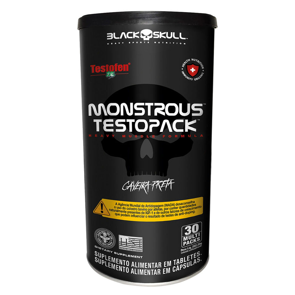 Monstrous Testopack - 30 Packs - Black Skull