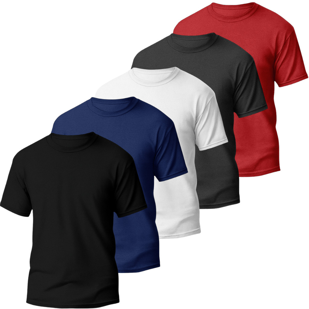 Kit 5 Camisetas Dry Fit Masculina - Casual - Treino - Academia - Esportes - Exercícios - Corrida